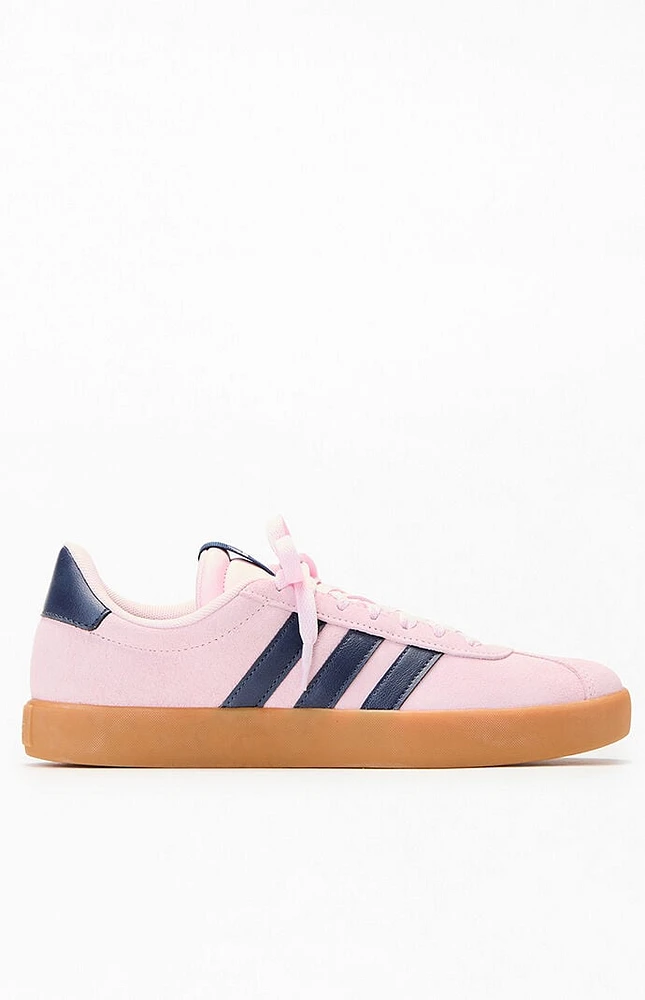 adidas Women's Black & Pink VL Court 3.0 Sneakers