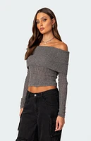 Lili Fold Over Knit Top