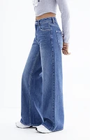 PacSun Nora Dark Indigo Wide Leg Jeans