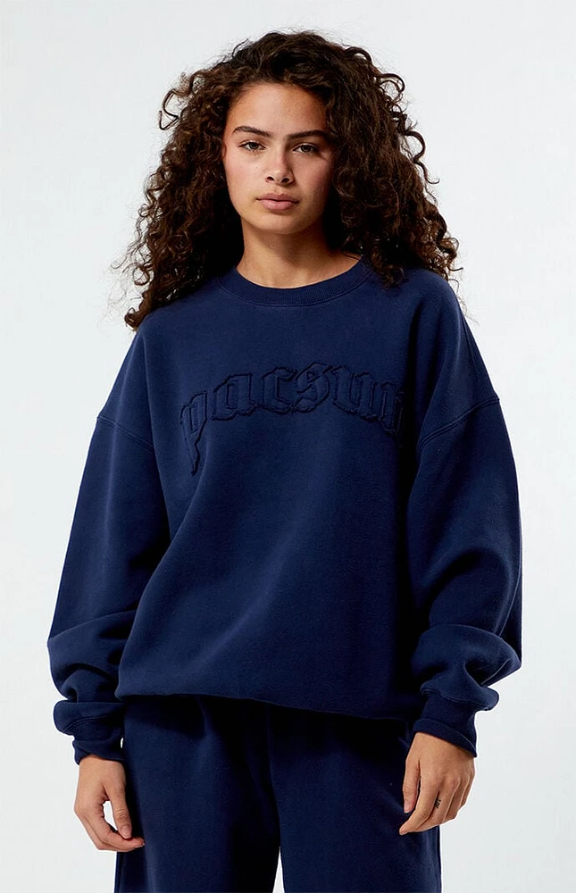 PacSun Tonal Washed Crew Neck Sweatshirt