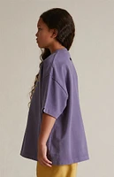 Fear of God Essentials Kids Lavender Heavy T-Shirt