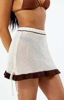 Daisy Street Crochet Mini Skirt