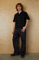 Pacsun Black Arlo Oversized Camp Shirt