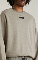 Fear of God Essentials Heather Grey Crew Neck Sweatshirt