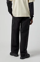 Pacsun Black Bolton Baggy Track Pants