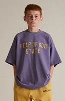 Fear of God Essentials Kids Lavender Heavy T-Shirt