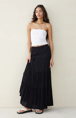 Beverly & Beck Tiered Maxi Skirt