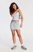 Pacsun Bella Light Indigo Denim Skirt