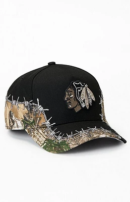 New Era Chicago Blackhawks Camo Barbwire 9FORTY Snapback Hat