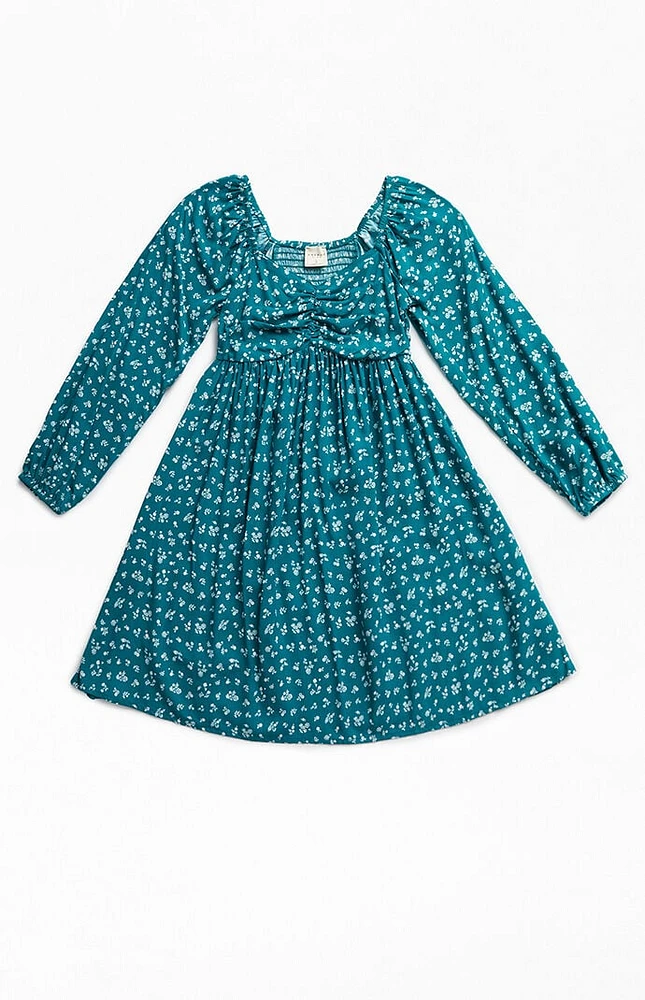 PacSun Kids Ditsy Long Sleeve Mini Dress