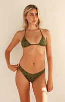 Dippin' Daisy's Palm Tie Back Triangle Bikini Top