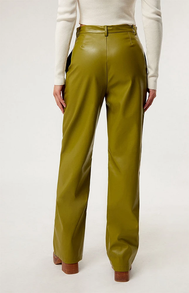 Daisy Street Faux Leather Trousers
