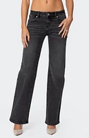 Edikted Shayna Low Rise Jeans