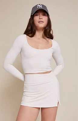 PAC 1980 Active Christy Long Sleeve Crop Top