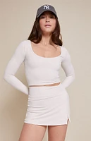 PAC 1980 Active Christy Long Sleeve Crop Top