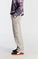 Pacsun Gray Baggy Cargo Jeans
