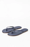 TKEES Women's Navy Liners Sandals
