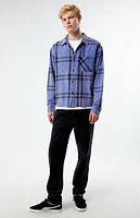 PacSun Washed Cropped Flannel Shirt