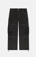 WeSC America Inc Black Cargo Baggy Jeans