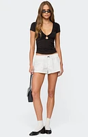 Edikted Lexa Polka Dot Boxer Shorts