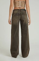 PacSun Casey Brown Low Rise Baggy Jeans