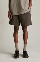 Fear of God Essentials Brown Bonded Nylon Soccer Shorts