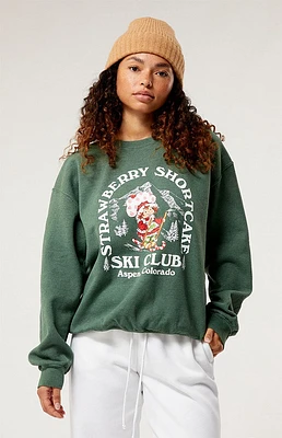 Strawberry Shortcake Ski Club Mountain Crew Neck Sweatshirt