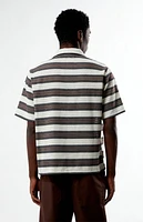 Pacsun Striped Texture Oversized Resort Camp Shirt