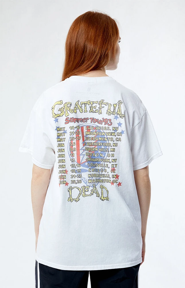 Junk Food Grateful Dead Skull Flag T-Shirt