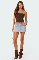 Edikted Darcy Studded Lace Up Corset