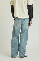 Pacsun Mason Baggy Barrel Jeans Light Indigo