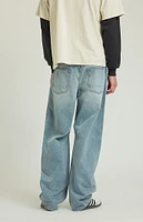 PacSun Light Indigo Baggy Barrel Jeans