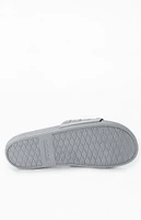 adidas Gray Adilette Slide Sandals