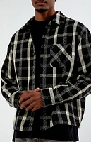 PacSun Cropped Plaid Flannel Shirt