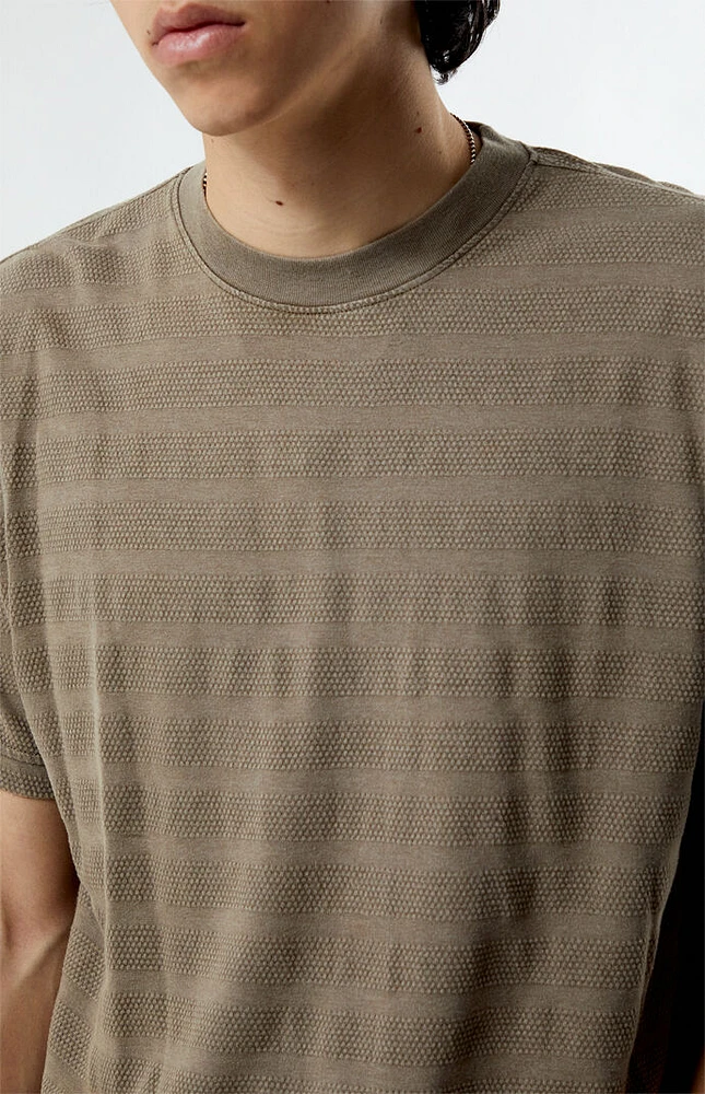 Even Textured Stripe T-Shirt