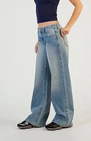 Pacsun Casey Low Rise Baggy Jeans Light Indigo Tint
