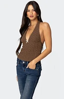 Edikted Willow Textured Halter Top