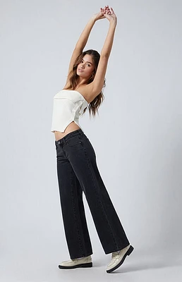 Pacsun Black Low Rise Girlfriend Jeans