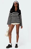 Edikted Oversized Quarter Zip Sweater