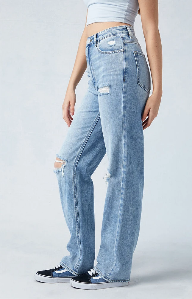 PacSun Light Blue Ripped '90s Boyfriend Jeans