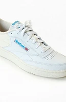 Reebok White & Blue Club C Vintage Shoes