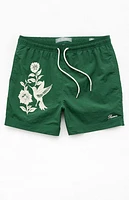 Pacsun Palms Applique 4.5" Swim Trunks