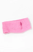 LA Hearts Pink Woven Soft Headband
