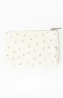 John Galt Cream Floral Coin Purse