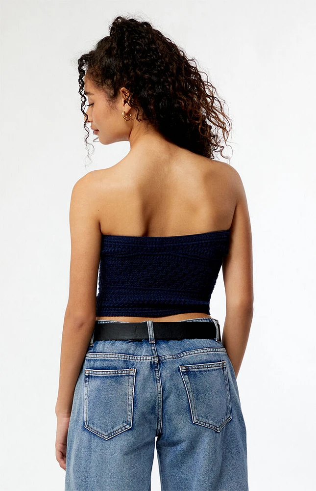 LA Hearts Violette Knit Tube Top