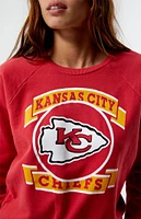 Junk Food Kansas City Chiefs Banner Crew Neck Sweatshirt