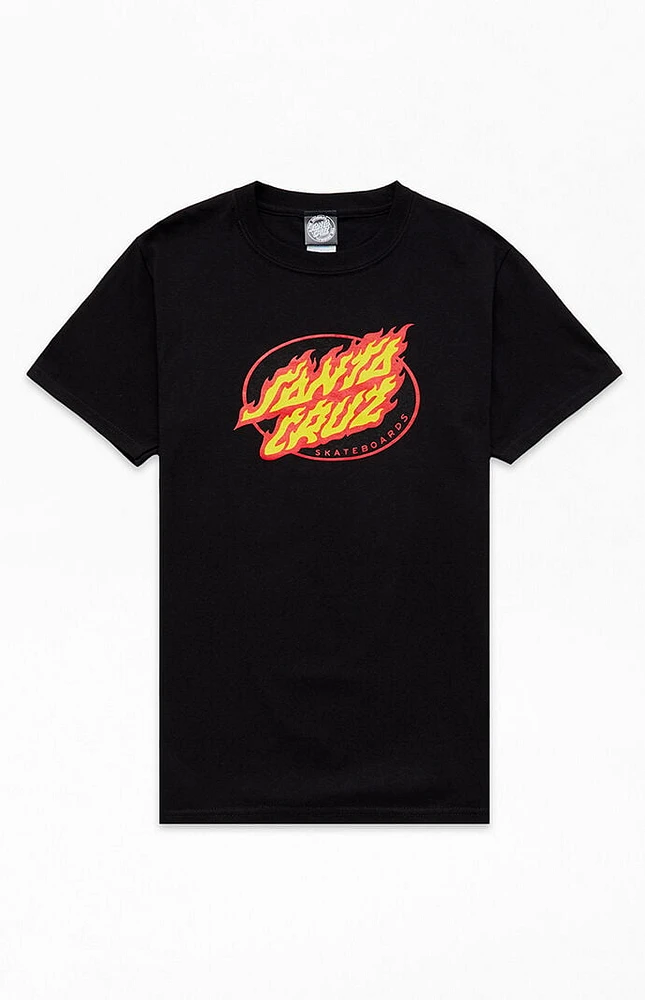 Santa Cruz Kids True Oval Flame Dot T-Shirt