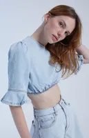 Comfort Denim Crop Top