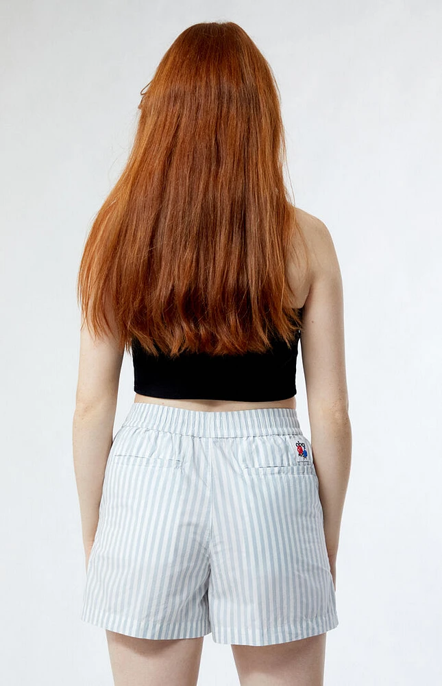 Obey Serena Striped Utility Shorts