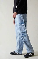 PacSun Indigo Baggy Cargo Jeans